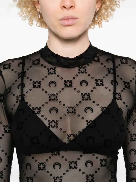 26FW 마린세르 긴팔 티셔츠 WTO388ACJER0005BK99 BLACK - MARINE SERRE