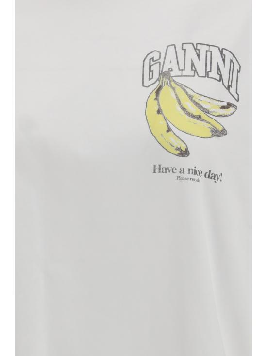 26SS 가니 롱슬리브 프루트 티셔츠 A1050059151 BRIGHT WHITE - GANNI
