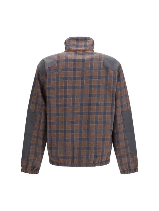 26FW 쥐알텐케이 집업 니트 ER024373DY1B BROWN BLU PLAID - GR10K