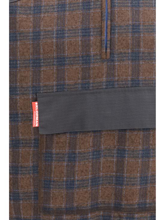26FW 쥐알텐케이 집업 니트 ER024373DY1B BROWN BLU PLAID - GR10K