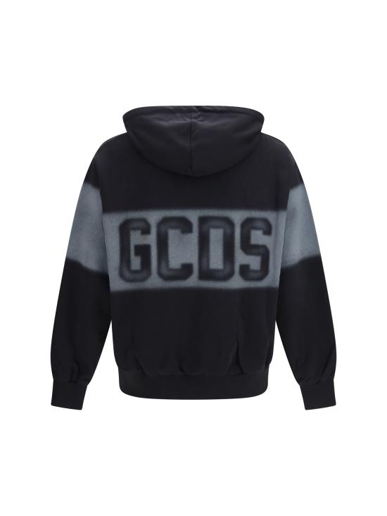 26FW 지씨디에스 후드 티셔츠 C2MWQE233F034999I BLACK GREY - GCDS