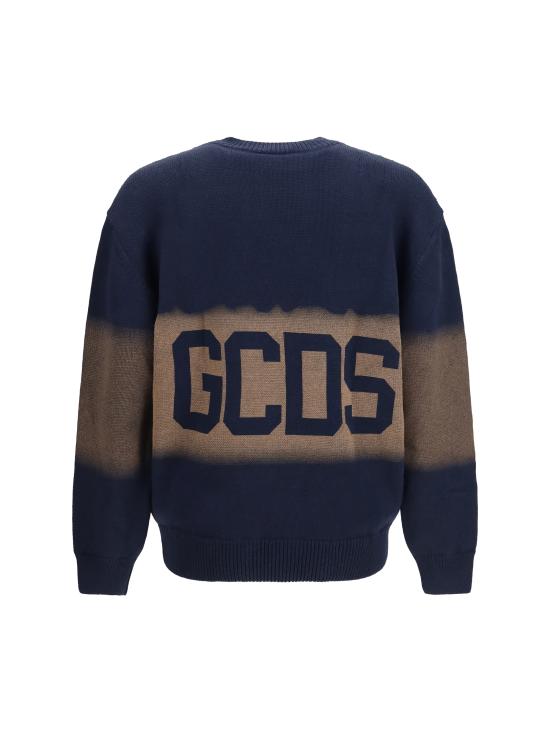 26FW 지씨디에스 스웨터 C2MWQF134K155788M DARK BLUE BROWN - GCDS