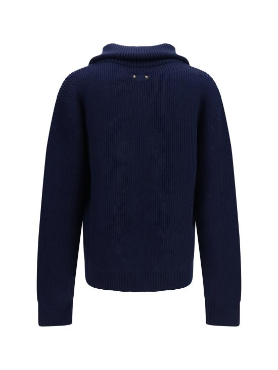 26FW 발렌시아가 집업 니트 A0092JT18094013 NAVY - BALENCIAGA