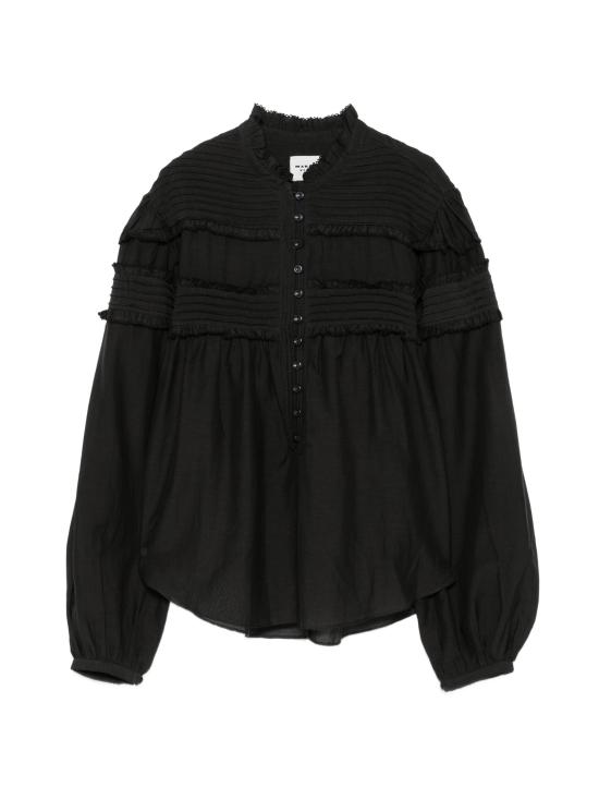 26FW 이자벨마랑에뚜왈 도안 블라우스 도안 블라우스 HT0914FBB3J04E 01BK BLACK