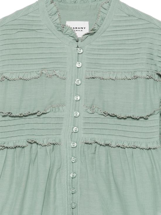 26FW 이자벨마랑에뚜왈 도안 블라우스 도안 블라우스 HT0914FBB3J04E 60SE SAGE - ISABEL MARANT ETOILE