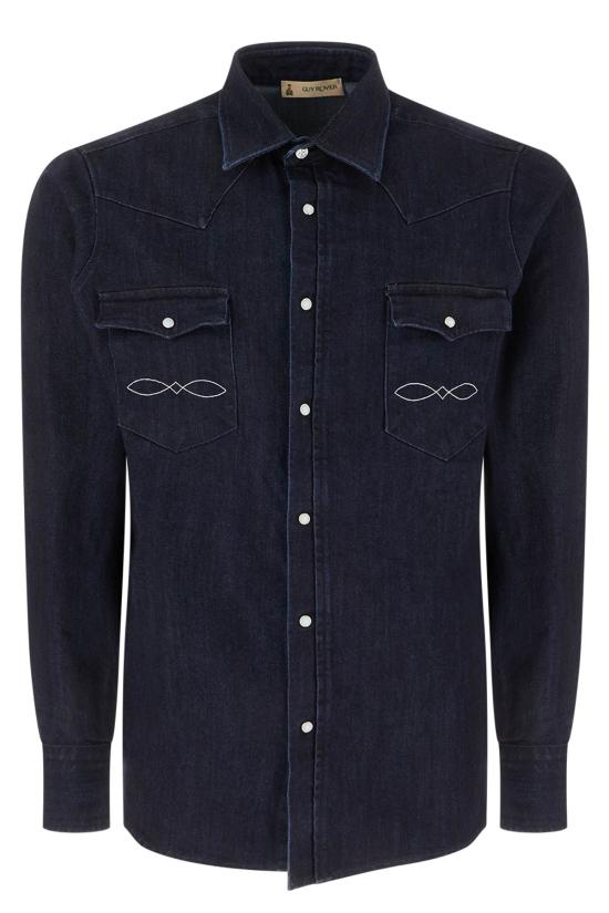 26FW 가이로버 긴팔 셔츠 GR651L562410 02 Blu notte
