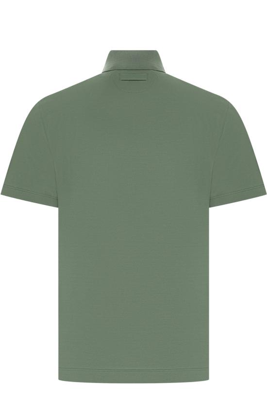 26FW 에르메네질도제냐 폴로 티셔츠 I794UI348A4 4V3 Green - ERMENEGILDO ZEGNA