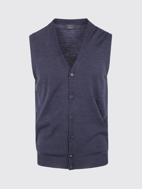 26FW 자노네 니트 베스트 811946Z0290 N7027 Grey - ZANONE
