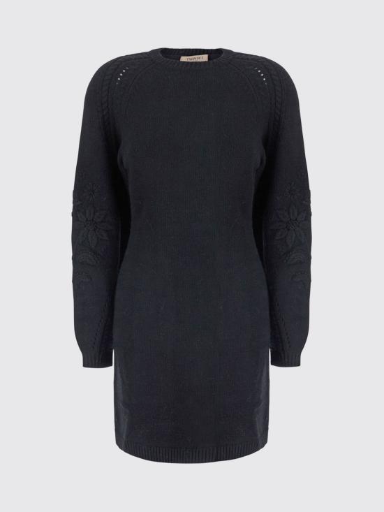 26FW 트윈셋 미디 원피스 262TT3181 00006 Black - TWINSET