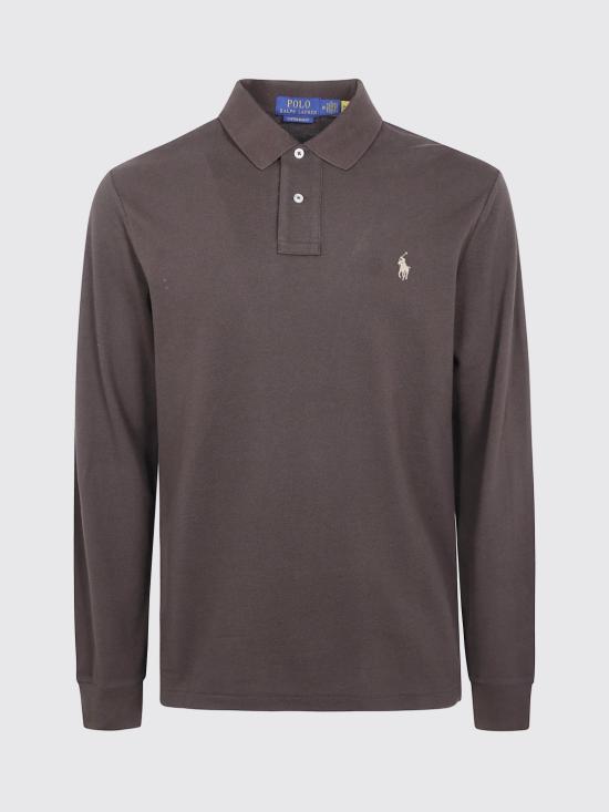 26FW 폴로 랄프로렌 클래식 핏 코튼 폴로 셔츠 710680790 503 Brown - POLO RALPH LAUREN
