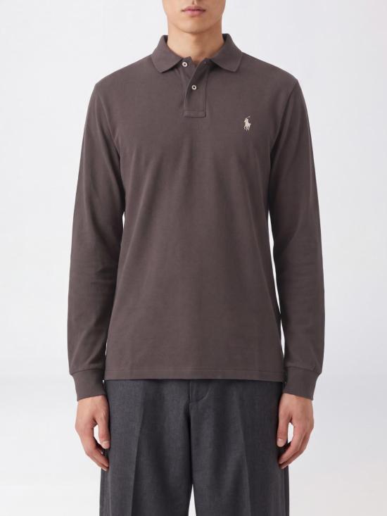 26FW 폴로 랄프로렌 클래식 핏 코튼 폴로 셔츠 710680790 503 Brown
