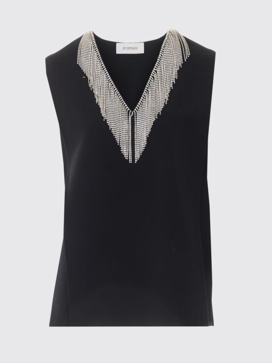 26FW 스포트막스 민소매 티셔츠 2622166031600 SPXFAGLIA 003 Black - SPORTMAX