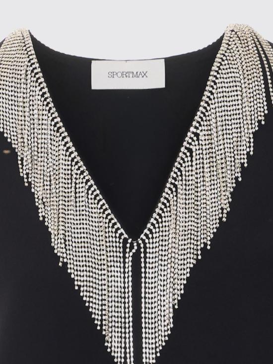 26FW 스포트막스 민소매 티셔츠 2622166031600 SPXFAGLIA 003 Black - SPORTMAX