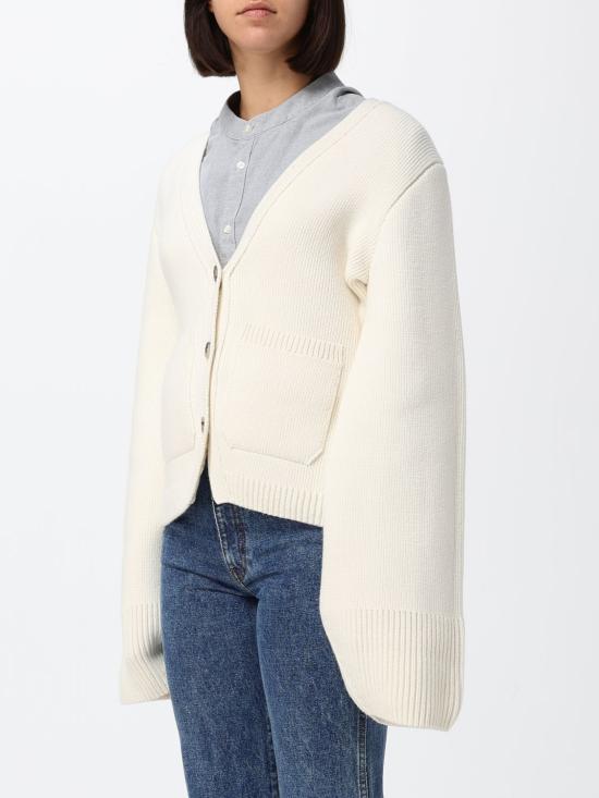 26FW 케이트 스칼렛 캐시미어 가디건 스칼렛 캐시미어 가디건 8267600 183 Ivory - KHAITE