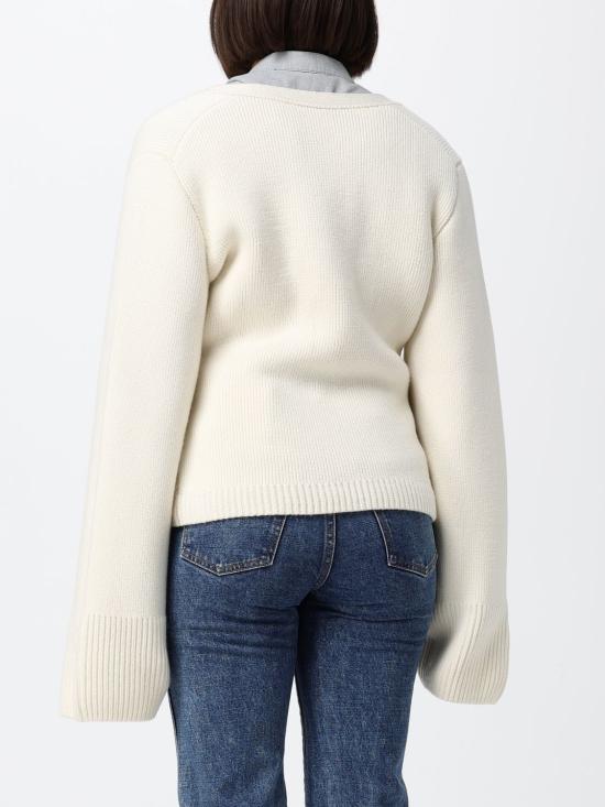 26FW 케이트 스칼렛 캐시미어 가디건 스칼렛 캐시미어 가디건 8267600 183 Ivory - KHAITE