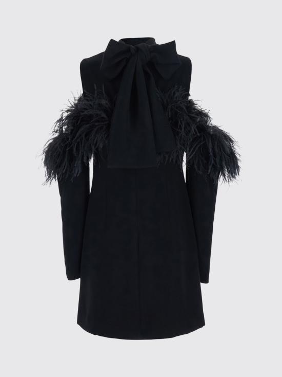 26FW 파로쉬 미디 원피스 D731392POKER26 013 Black - PAROSH