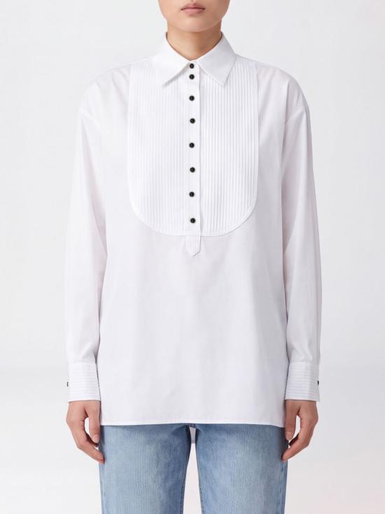 26FW 엠포리오 아르마니 블라우스 EW006388AF31480 U0002 White