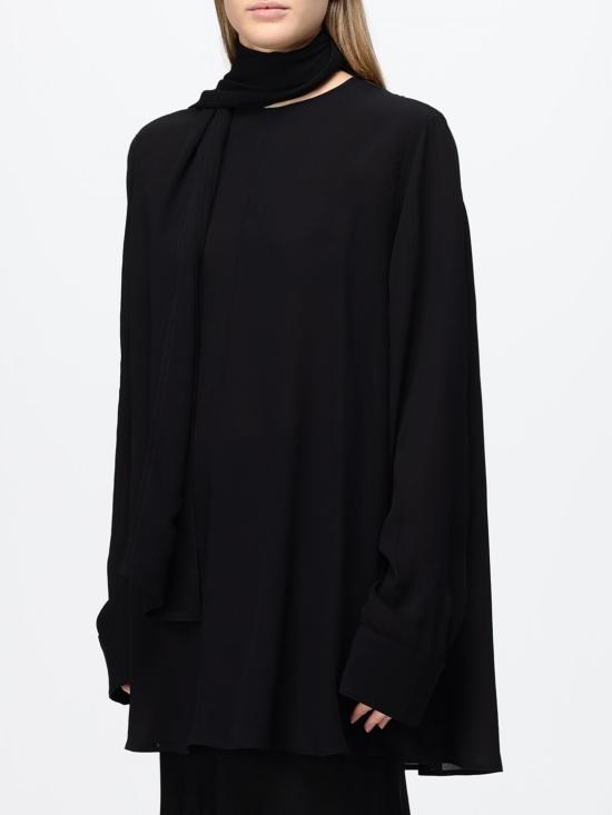 26FW 토템 블라우스 263WRT0760FB0670 001 Black - TOTEME