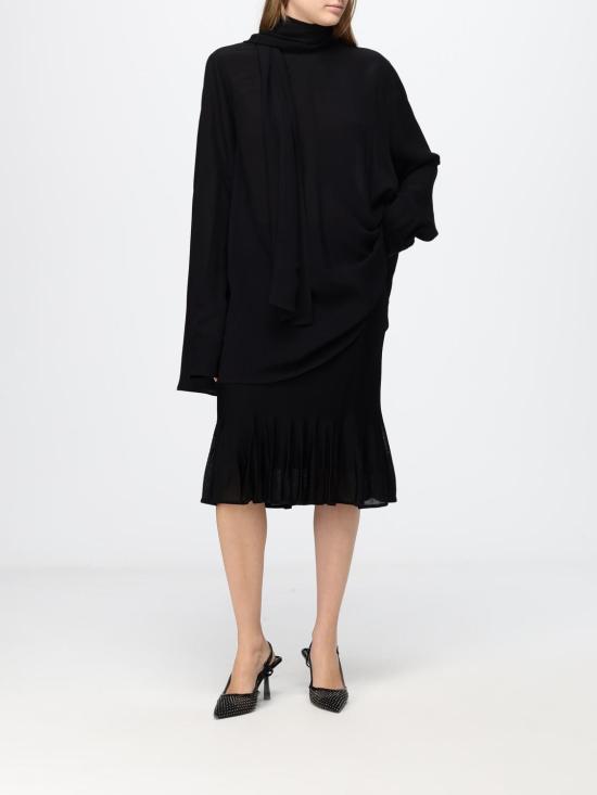 26FW 토템 블라우스 263WRT0760FB0670 001 Black - TOTEME