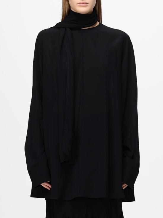 26FW 토템 블라우스 263WRT0760FB0670 001 Black