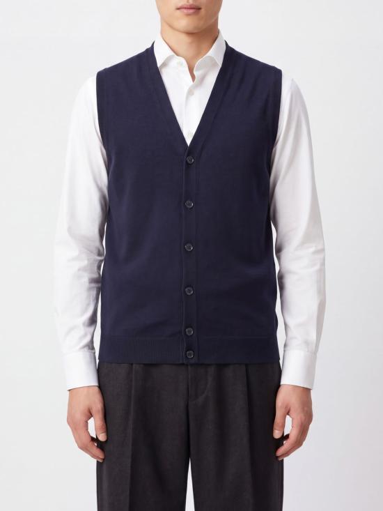 26FW 자노네 니트 베스트 811946Z0290 N0011 Blue