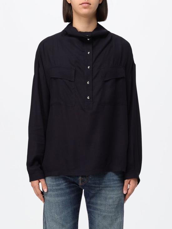 26FW 핑코 탑 107843A3OP G03 Navy