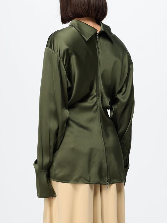 26FW 토템 블라우스 254WRT0618FB0020 136 Green - TOTEME