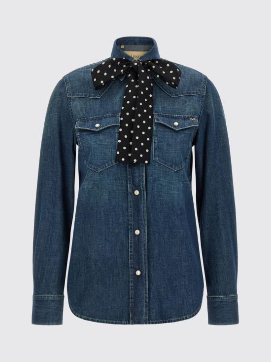 26FW 발렌티노 가라바니 데님 셔츠 DB03MAC7 558 Blue - VALENTINO GARAVANI
