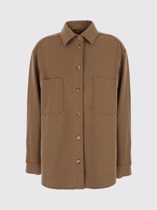26FW 막스마라 LADINO 카멜 헤링봉 셔츠 자켓 2621916062600 001 Beige - MAX MARA