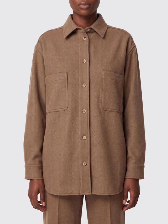 26FW 막스마라 LADINO 카멜 헤링봉 셔츠 자켓 2621916062600 001 Beige