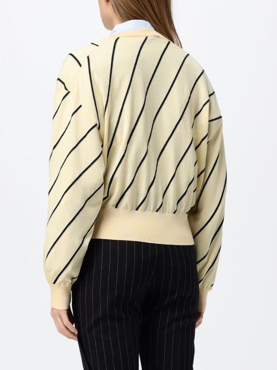 26FW 베르사체 가디건 10253441A18351 1W150 Yellow Cream - VERSACE
