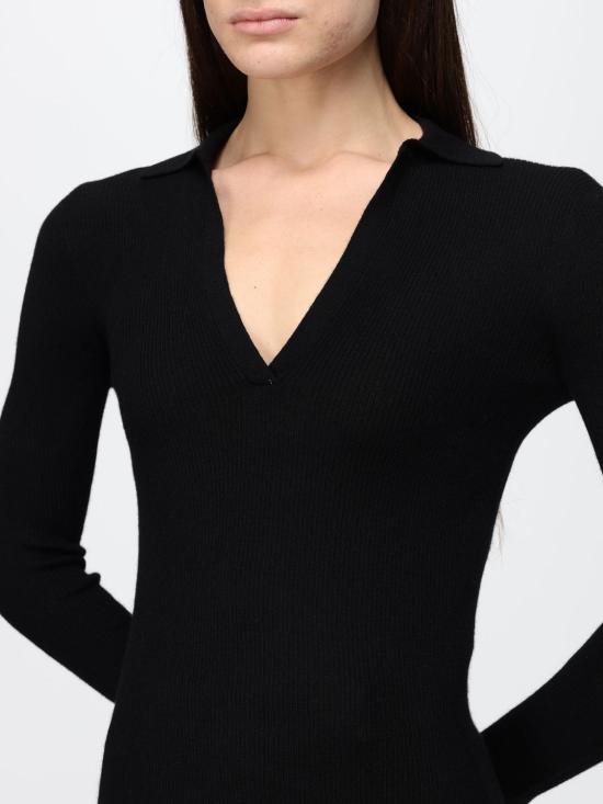 26FW 막스마라 긴팔 티셔츠 2621366262600 007 Black - MAX MARA