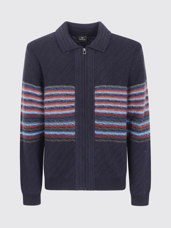 26FW PS 바이 폴스미스 집업 니트 M2RA075W22841 49 Blue - PS BY PAUL SMITH
