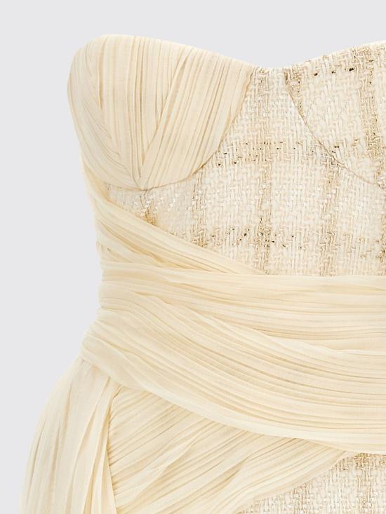 26FW 엘리자베타프랜치 숏 원피스 AB99967E2 193 White - ELISABETTA FRANCHI