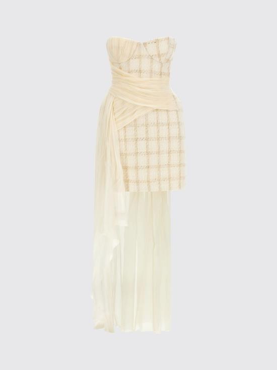 26FW 엘리자베타프랜치 숏 원피스 AB99967E2 193 White - ELISABETTA FRANCHI