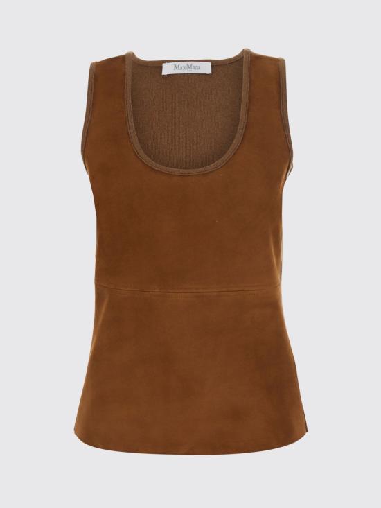 26FW 막스마라 민소매 티셔츠 2621366433600 002 Camel - MAX MARA