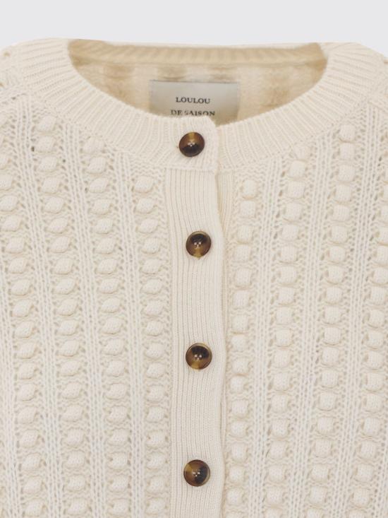 26FW 루루 드 세종 가디건 EDIE IVORY White - LOULOU DE SAISON