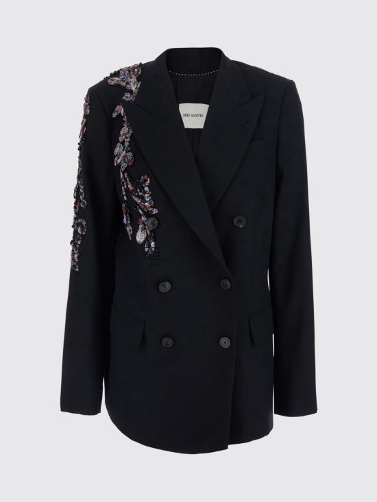 26FW 드리스 반 노튼 자켓 1304044265 900 Black - DRIES VAN NOTEN