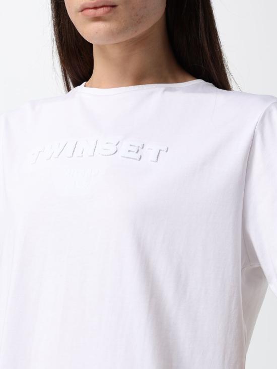 26FW 트윈셋 반팔 티셔츠 262TP2303 11271 White - TWINSET