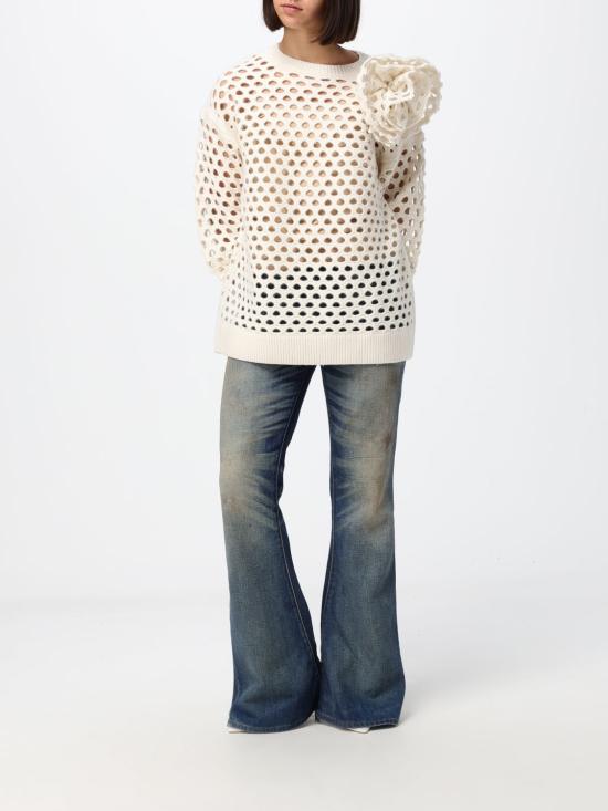 26FW 블루마린 스웨터 RF6160MAB352M712A X0817 White - BLUMARINE