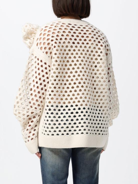 26FW 블루마린 스웨터 RF6160MAB352M712A X0817 White - BLUMARINE
