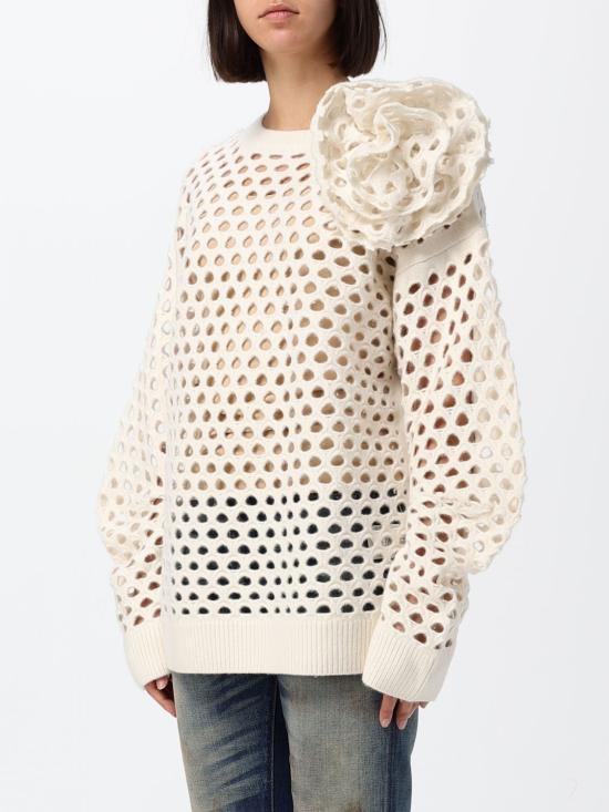 26FW 블루마린 스웨터 RF6160MAB352M712A X0817 White - BLUMARINE