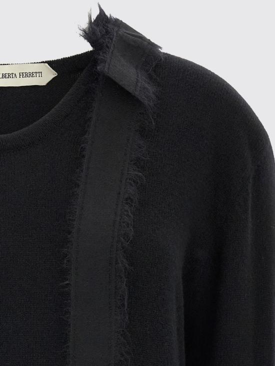 26FW 알베르타 페레티 스웨터 09075102 0555 Black - ALBERTA FERRETTI