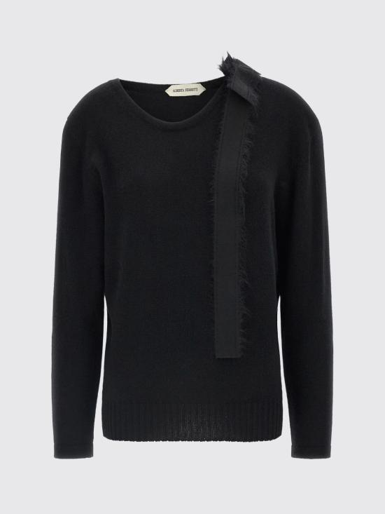 26FW 알베르타 페레티 스웨터 09075102 0555 Black - ALBERTA FERRETTI