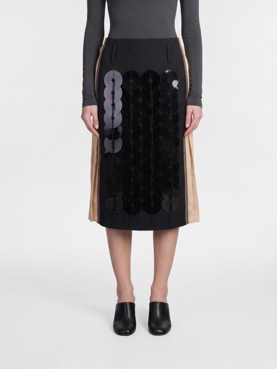 26FW 마르니 스커트 GOMA0896QSUSR036 00N99 Black