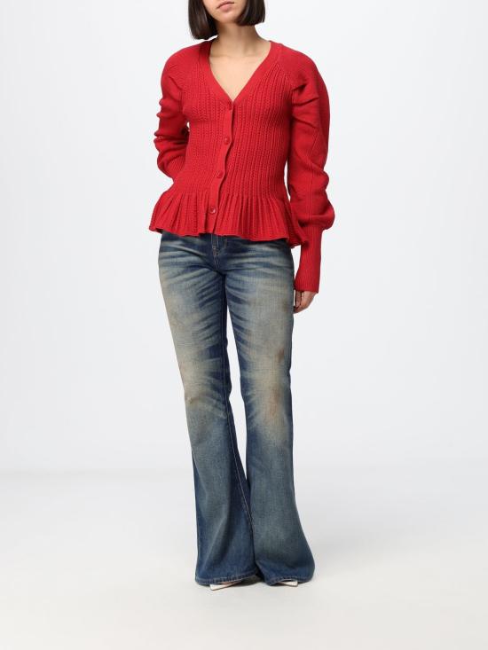 26FW 블루마린 가디건 RF6161MAB34 X0824 Red - BLUMARINE