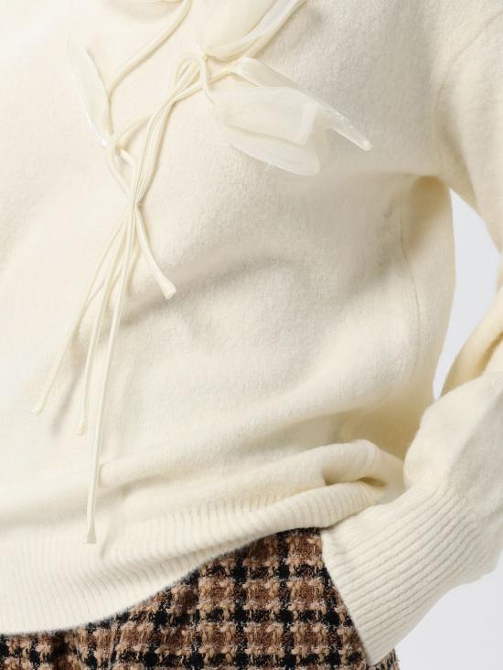 26FW 액티튜드 트윈세트 스웨터 262AT3070 00282 White - ACTITUDE TWINSET