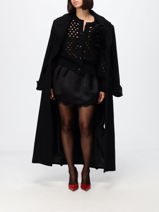26FW 블루마린 코트 RF6013T901A 22222 Black - BLUMARINE