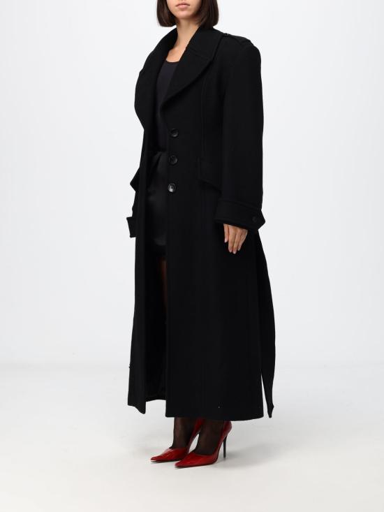 26FW 블루마린 코트 RF6013T901A 22222 Black - BLUMARINE