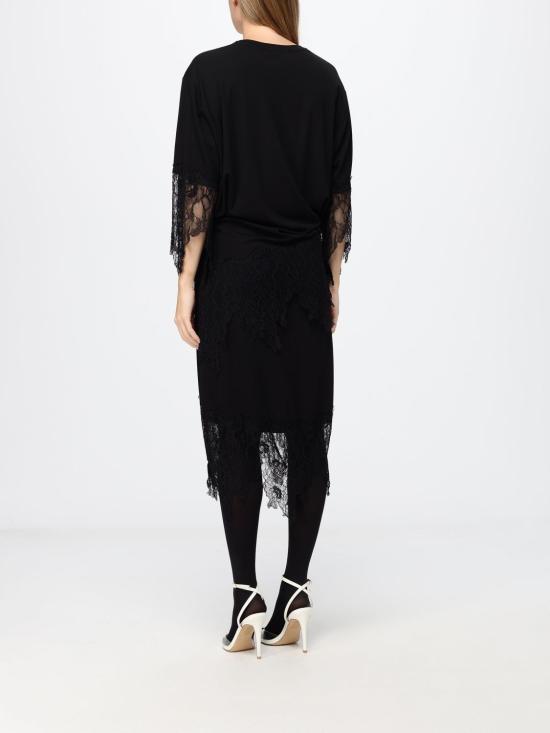 26FW 블루마린 롱 원피스 RF6092J1610 22222 Black - BLUMARINE